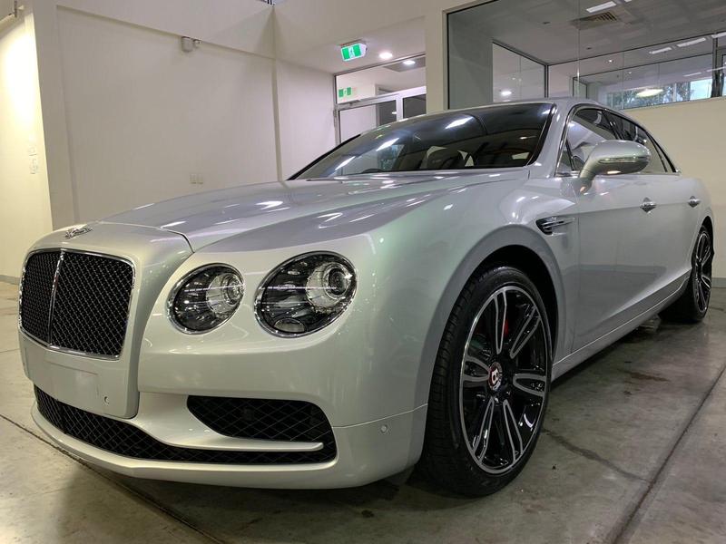 Silver Bentley Flying Spur
